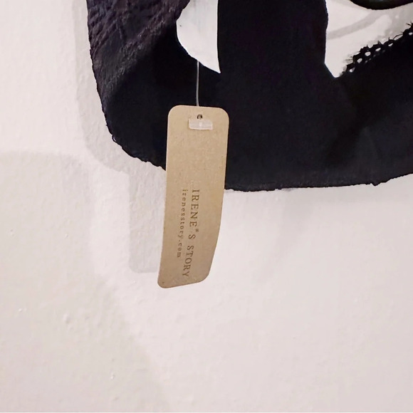 Irene's Story Black Lace Bra Strappy Bralette NWT - Picture 3 of 6